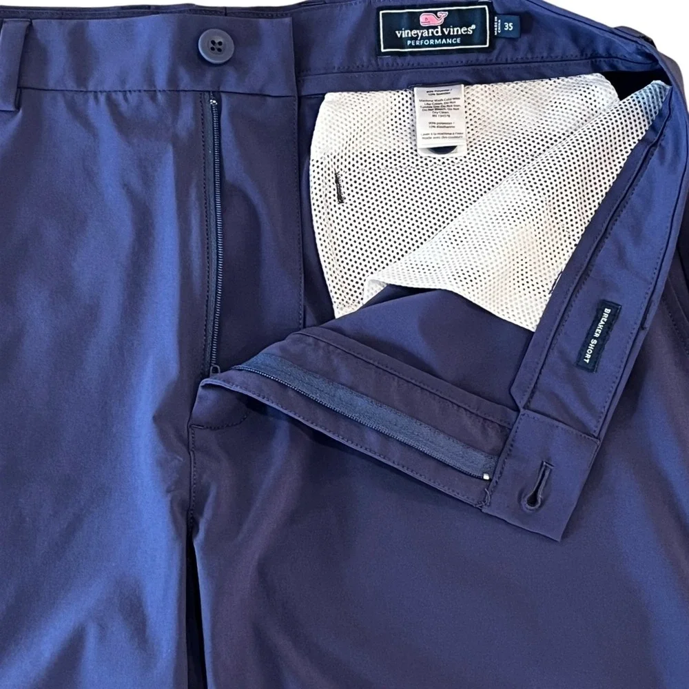 Lot of 3 Vineyard Vines Breaker Shorts Mens 35 Blue Gray Indigo 8" Performance - Picture 5 of 16